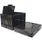 Storex Collapsible Crate w/Lid, 13-3/5"x20"x10-2/5", Black STX61809U04C - alternate 5